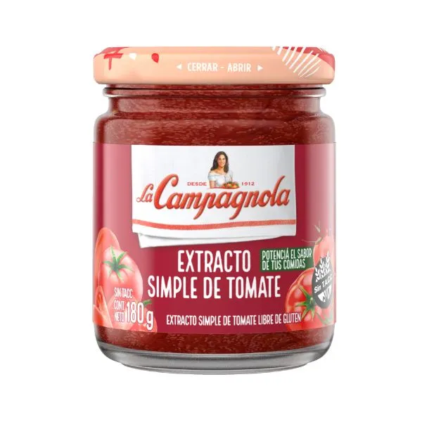 Extracto de Tomate simple La Campañola x 180 grs