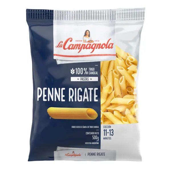Fideos La Campañola penne rigate x 500 grs