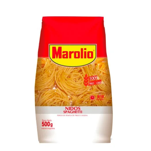 Fideos Marolio Nido Spaghetti x 500 grs