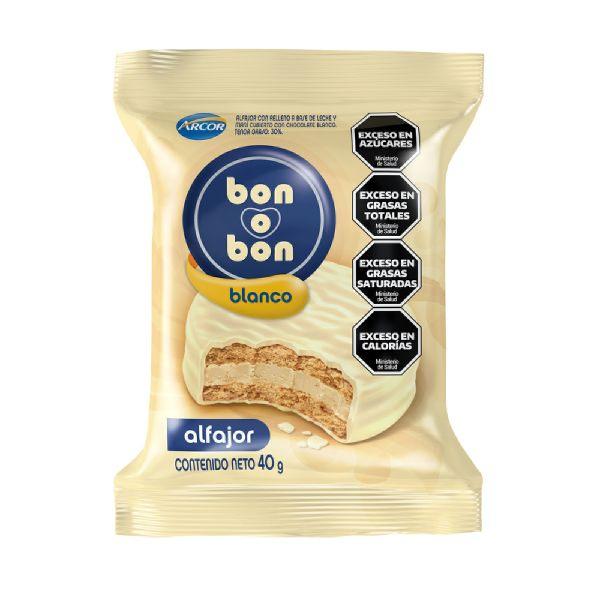 Alfajor Bon O Bon blanco x 40 grs