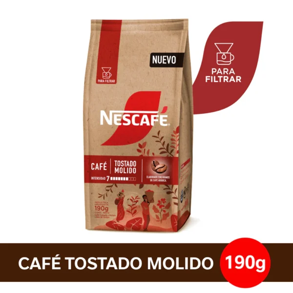 Cafe Nescafe tostado molido x 190 grs