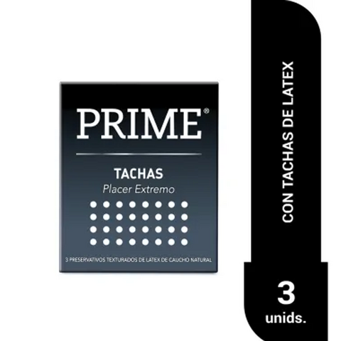 Preservativos Prime tachas cj x 3 unidades