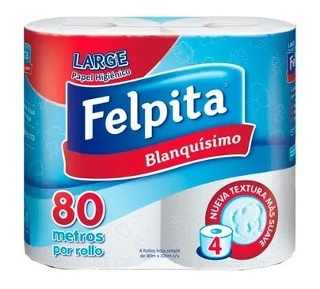 Papel Higiénico Felpita 80 Mt 4