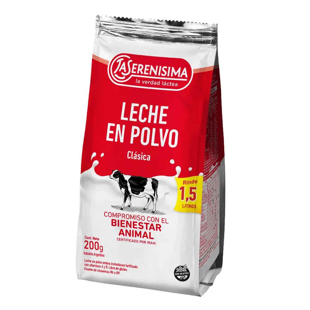 Leche-En-Polvo-Entera-La-Serenisima-200gr-2-20139 Leche en Polvo La Serenisima clasica x 200 grs - Imagen 1