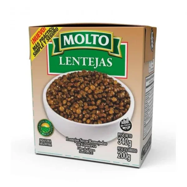 Lentejas Molto tetra pack x 340grs