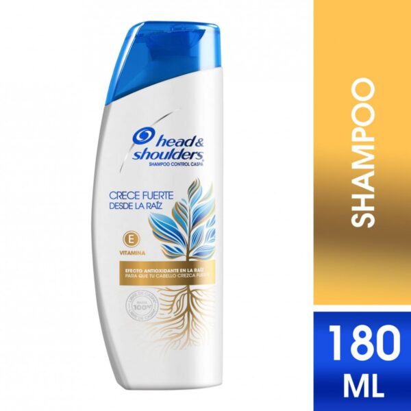 Shampoo Head & Shoulders fuerte raiz vit E x 180 ml